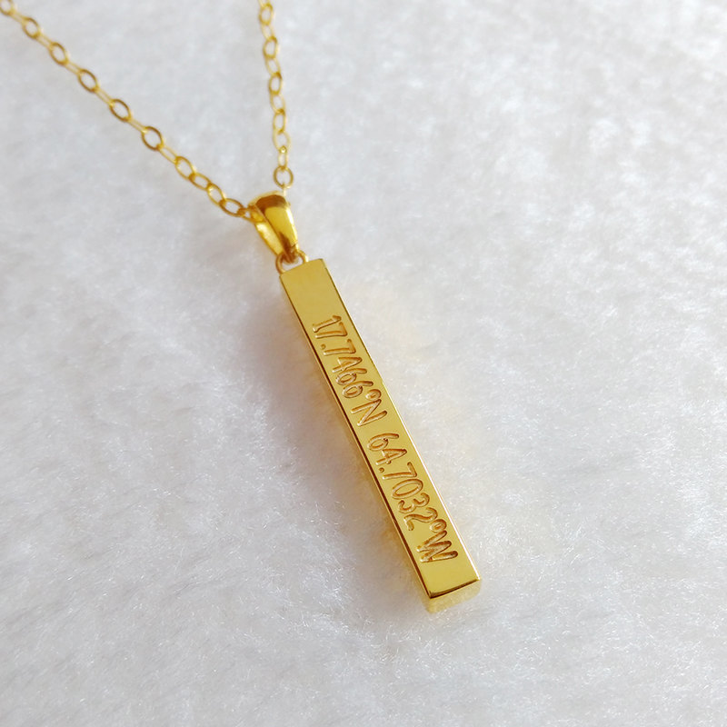Gold Bar Necklace