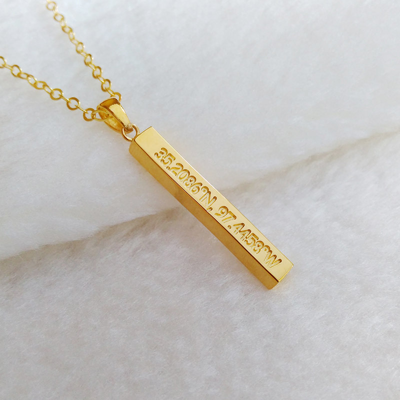 Gold Bar Necklace
