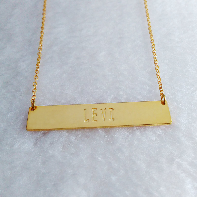 Gold Bar Necklace