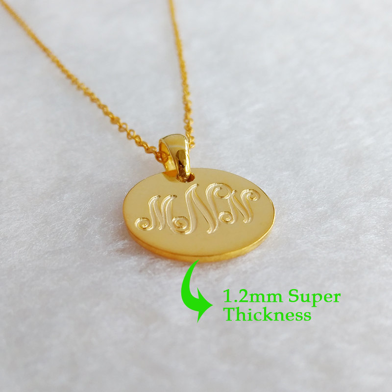 Gold Disc Necklace