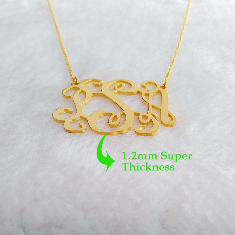 Large Monogram Necklace
