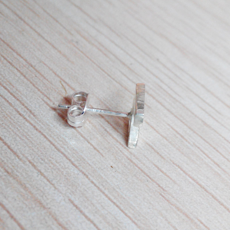 Letter Stud Earring