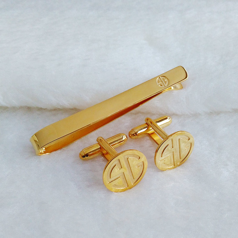 Mix and Match Tie Clip and Cufflinks