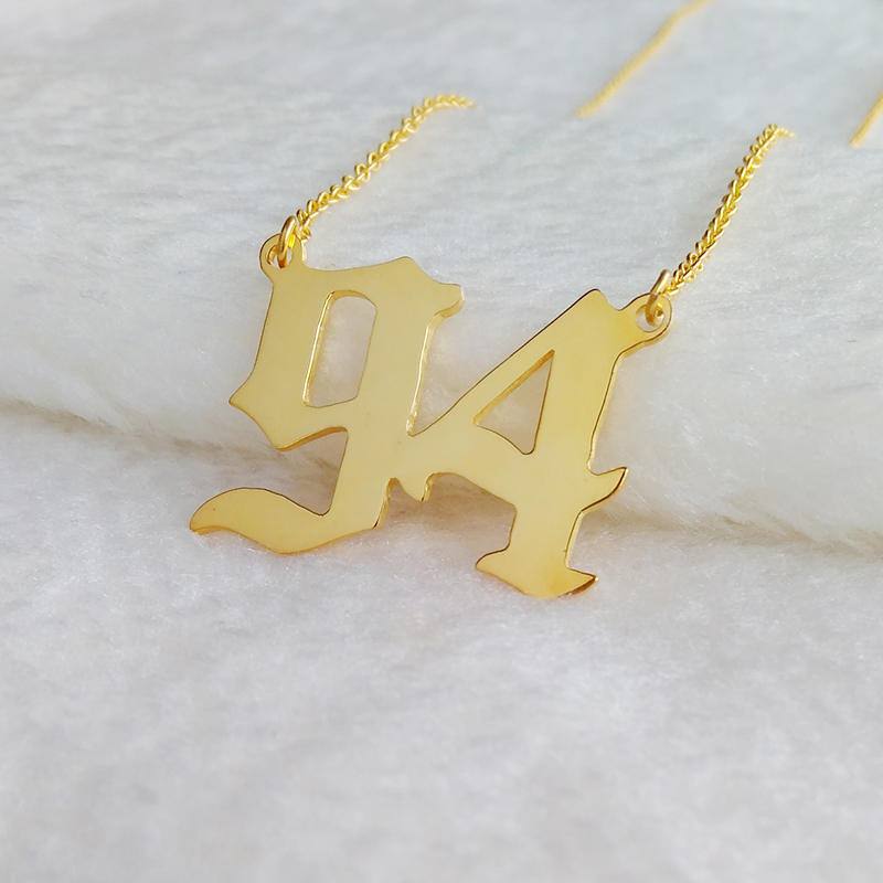 Personalized Two Number Necklace