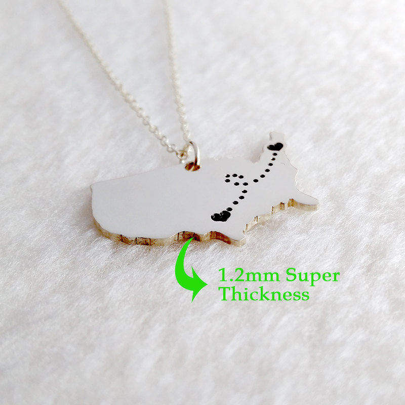 Silver American Necklace