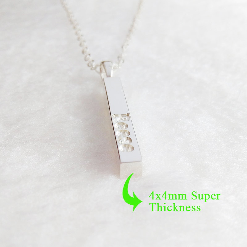 Silver Bar Necklace
