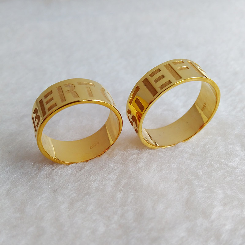 Spray Paint Font Ring