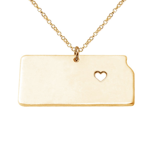 State Shaped Necklace