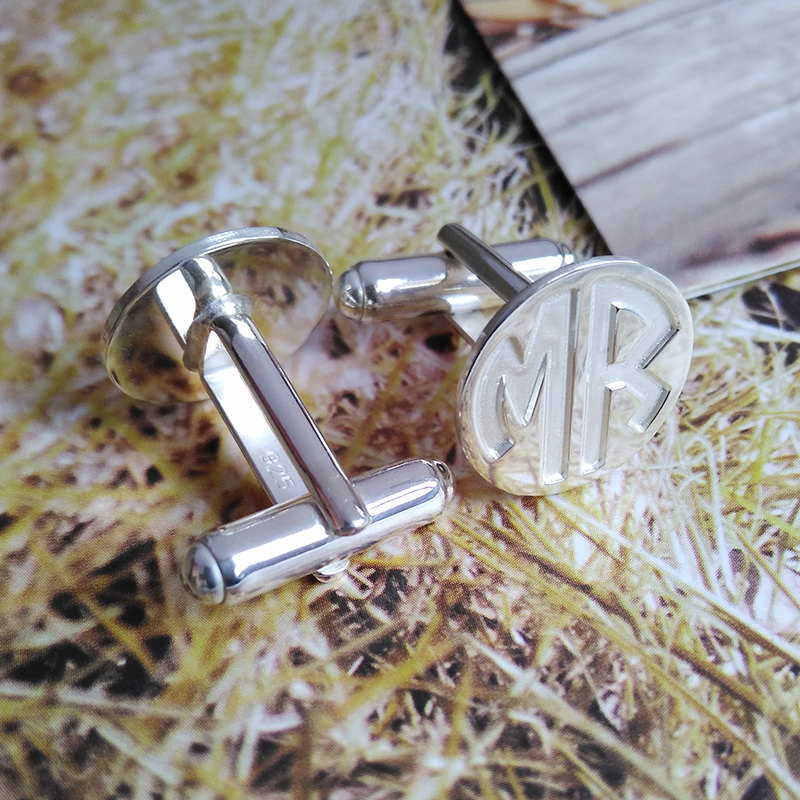 Two Initial Monogram Cufflinks