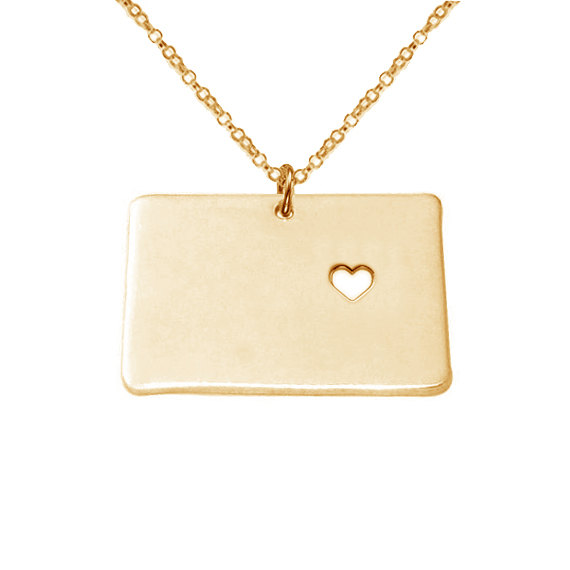 Wyoming State Necklace