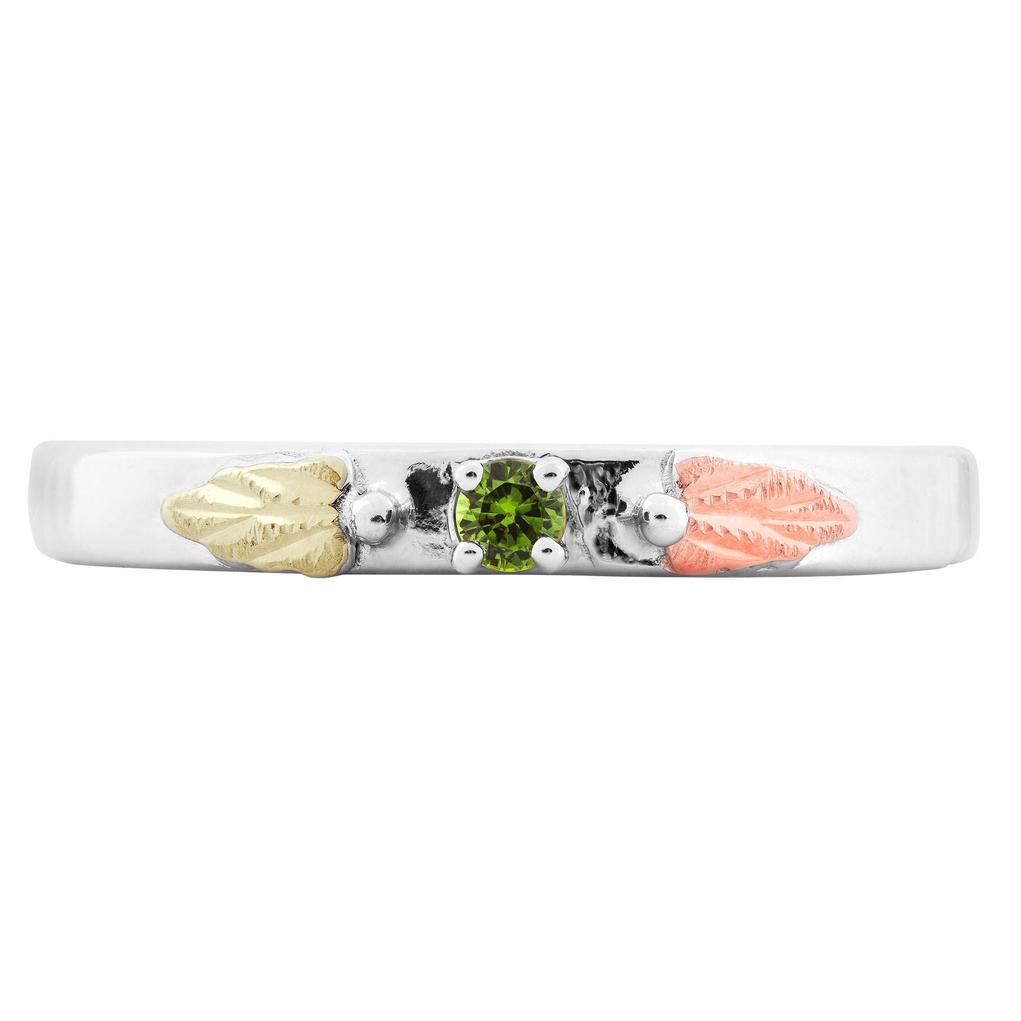 Personalized Women's Sterling Silver Stackable Birthstone Ring