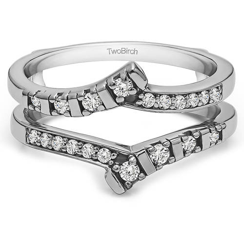 TwoBirch Personalized Bar-Set Wedding Ring Guard