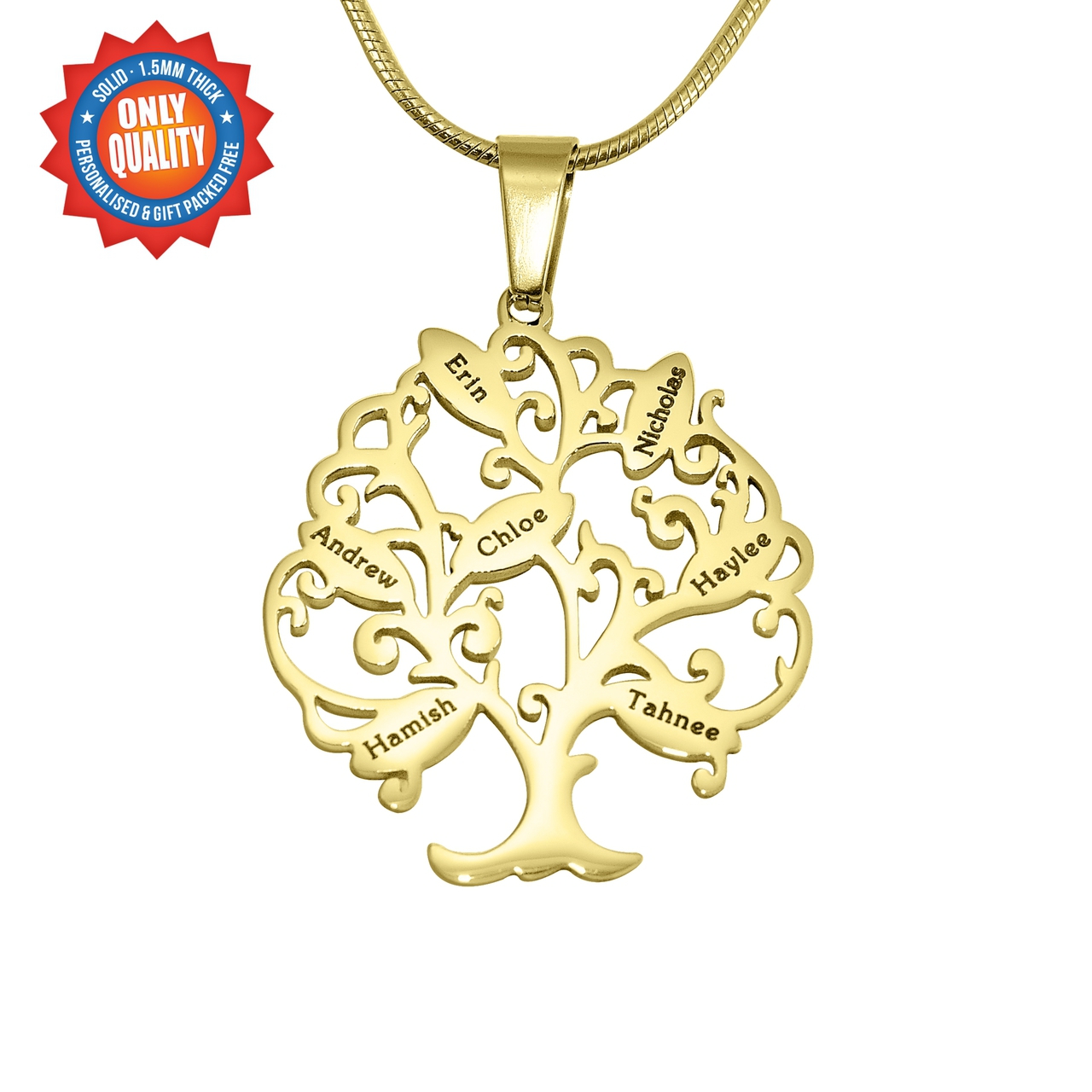 Personalised Necklaces - Tree of My Life Necklace
