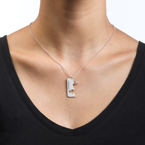 Personalised Necklaces - Engraved His and Hers Necklace for Couples