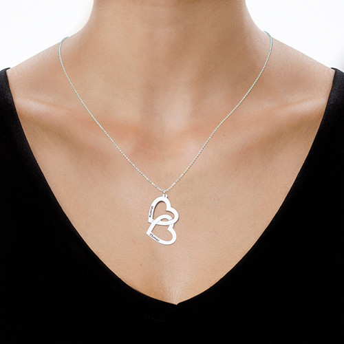 Heart Necklace - Double Love