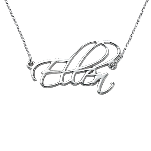 Personalised Necklaces - Script Necklace