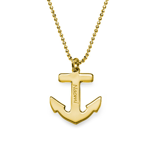 Personalised Necklaces - Anchor Necklace