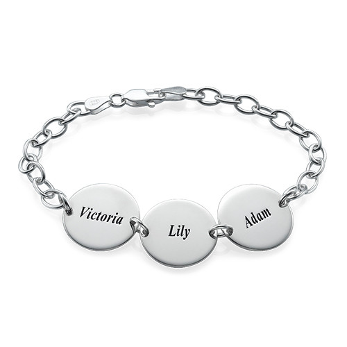 Special Gift for Mum Disc Name Personalised Bracelet