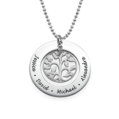 Personalised Necklaces - Family Tree Necklace