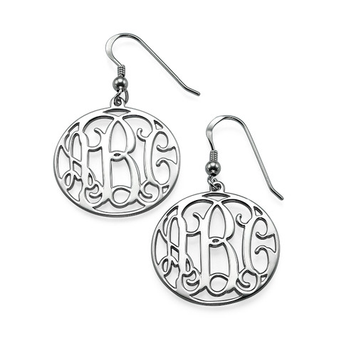 Monogrammed Earrings