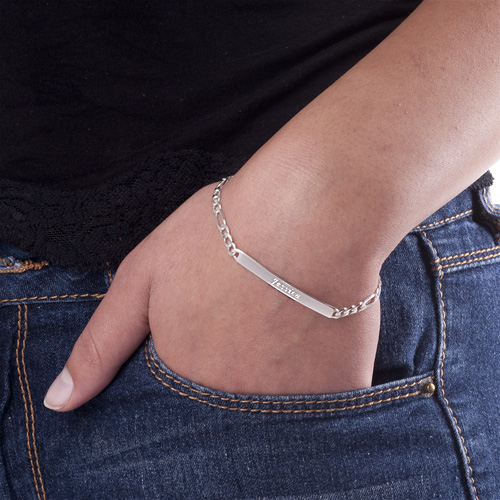 Womens ID Name Personalised Bracelet