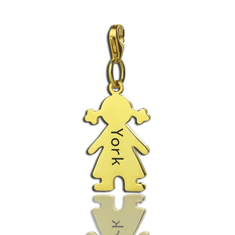 Personalised Necklaces - Baby Girl Pendant Necklace With Name